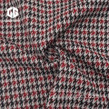 Polyester Houndstooth Jacquard Stoff mit Elasthan